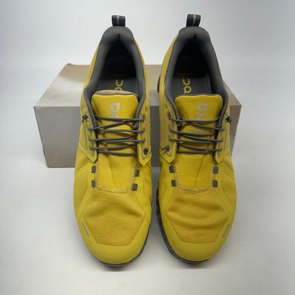 On Cloud 5 Waterproof Mustard/Rock Men’s Sneakers Size 13 New