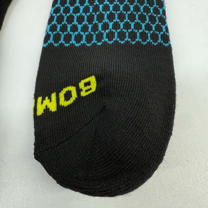 Bombas Black Crew Calf Socks Honeycomb Arch Support Size M - Unisex, 3 Pairs For Donation Purposes
