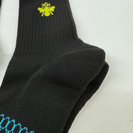 Bombas Black Crew Calf Socks Honeycomb Arch Support Size M - Unisex, 3 Pairs For Donation Purposes