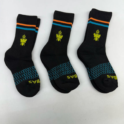 Bombas Black Honeycomb Arch Socks Size XS 3 Pairs - Made For Donation New