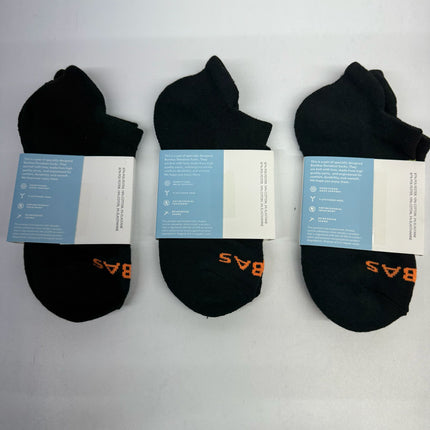 Bombas Womens Ankle Socks Arch Support Size S - Black 3 Pairs, Made For Donation New