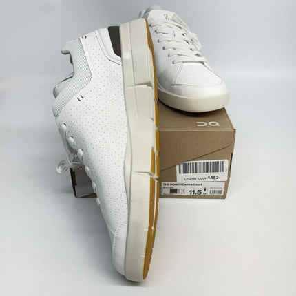 On Running The Roger Centre Court White/Olive Men’s Sneaker Size 11.5 New
