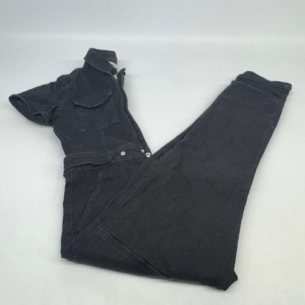 Good American Black Short-Sleeve Utility Jumpsuit Women’s Size 2 New Without Tags
