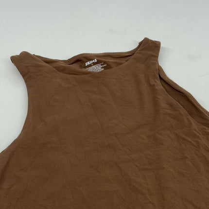 Skims Fits Everybody High Neck Bodysuit Clay Size M New