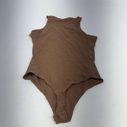 Skims Fits Everybody High Neck Bodysuit Clay Size M New