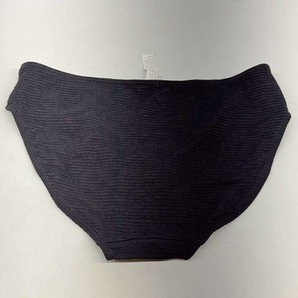 Zella Textured Black Bikini Bottoms Size 14 New