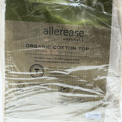 AllerEase King Mattress Pad with 100% Organically Grown Cotton Top (open box, Slightly Dirty)