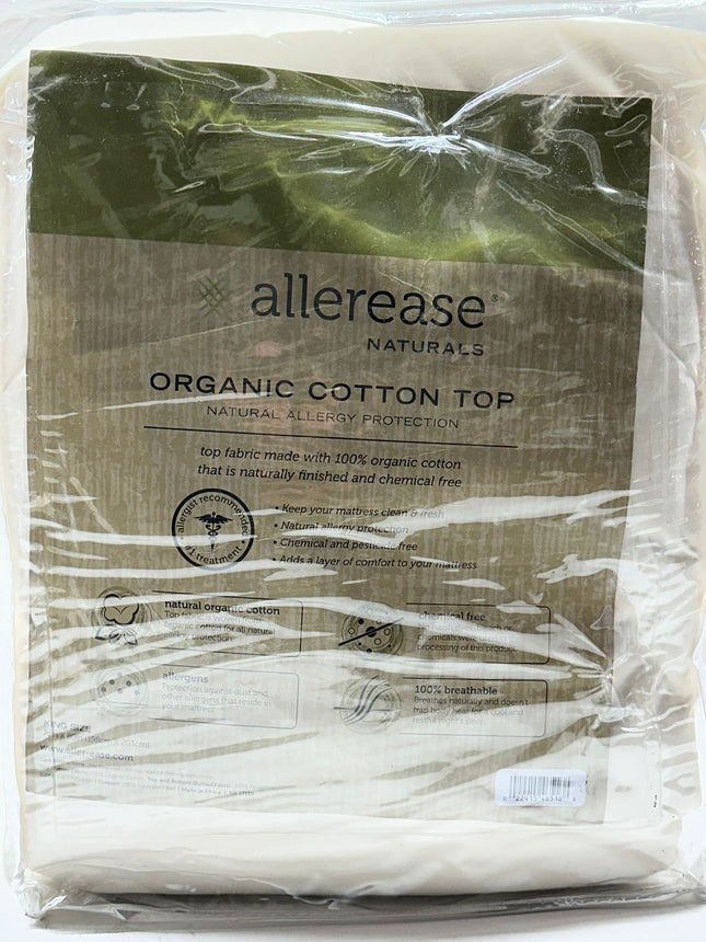 AllerEase King Mattress Pad with 100% Organically Grown Cotton Top (open box, Slightly Dirty)