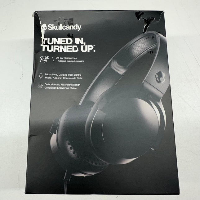 Skullcandy Riff Wired On-Ear Headphones - Black (Open Box)