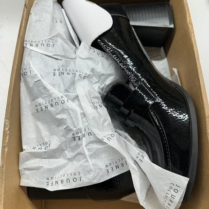 Journee Women's Tru Comfort Foam Malleah Loafer-Style Stacked Heel Pumps - Size 9.5 (Open Box)