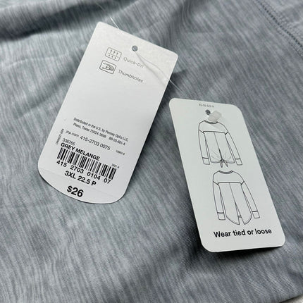 Xersion Quick Dri Women's Grey Long Sleeve Top - Size 3XL