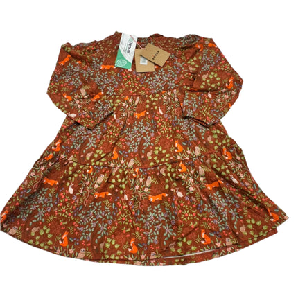 Mini Boden Girls' Long Sleeve Woodland Dress - Size 4-5Y