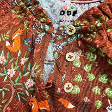 Mini Boden Girls' Long Sleeve Woodland Dress - Size 4-5Y