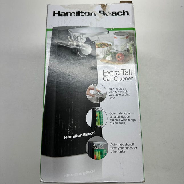 Hamilton Beach Electric Can Opener 76702 - New, Black, 9" Height