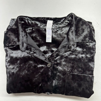 Stars Above Women's Velvet Short-Sleeve Shirt - New, Size S, Black