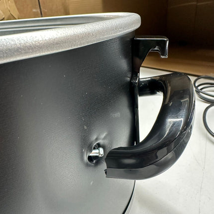 Crock-Pot 6qt Cook & Carry Programmable Slow Cooker - Matte Black, Open Box with Information