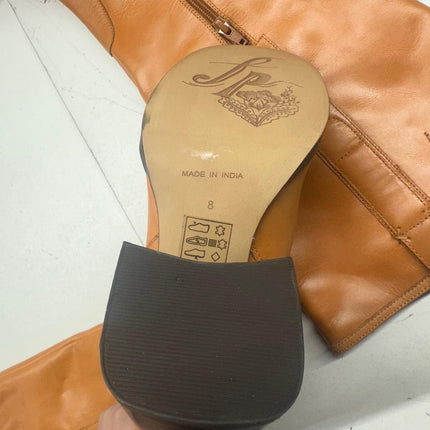 Free People Naomi Tall Heel Boots, Tuscan Tan, Size 8, New Without Box