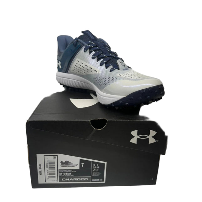 Under Armour Women's Glyde 2.0 RM Softball Shoes - White/Royal/White, Size 7, New