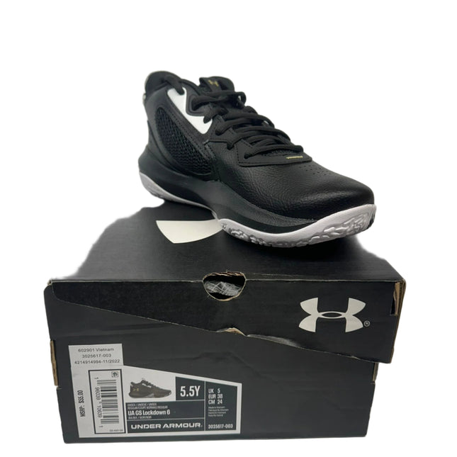 Under Armour Kids' UA Lockdown 6 Basketball Shoes - Unisex, Size 5.5Y, New