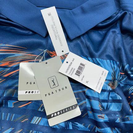PGA Tour Pro Series Polo Shirt - Size XL, Poseidon Blue NEW