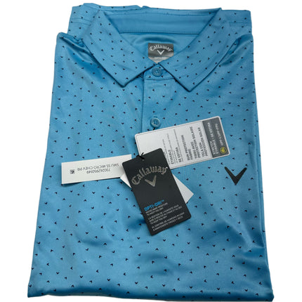 Callaway Opti-Dri Men's Polo Shirt, Size M, Light Blue - NEW