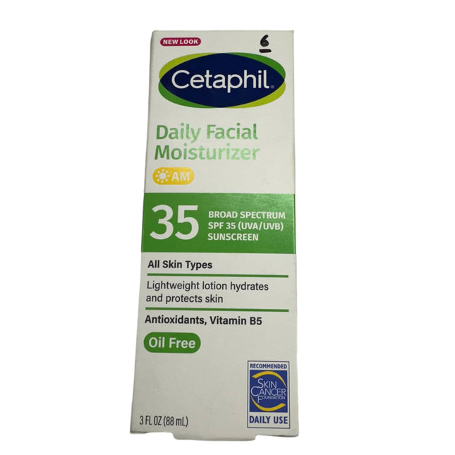 Cetaphil Daily Face Moisturizer with SPF 35 Sunscreen - 3oz - New, Exp. 03/2026