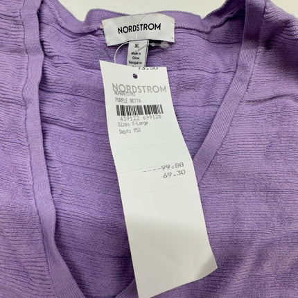 Nordstrom Women's Sweater Purple Size XL New