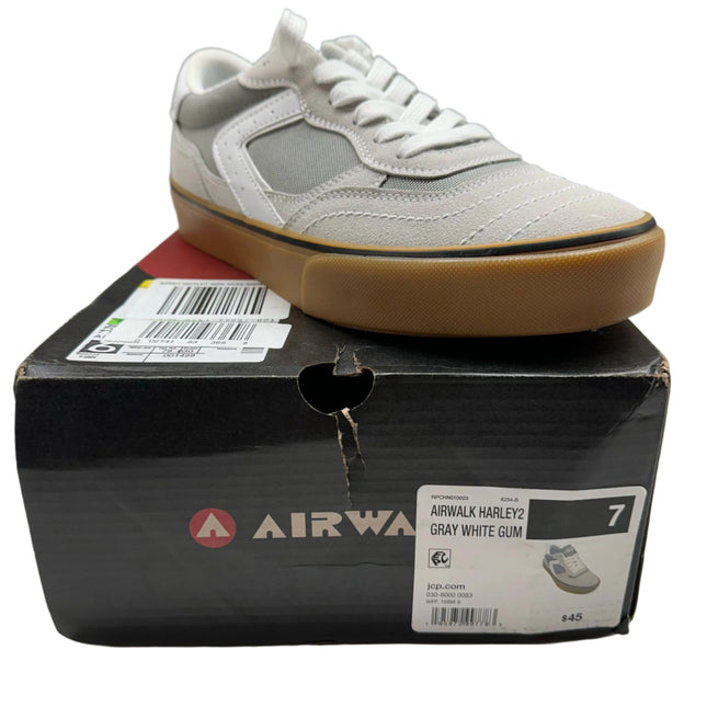 Airwalk Harley2 Gray White Gum Sneakers - Size 7 (New)