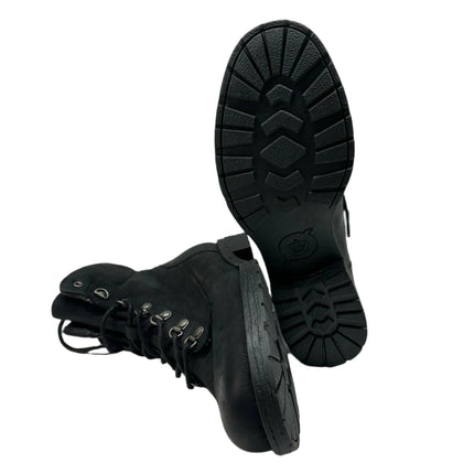 Born Black Leather Lace-Up Combat Boots - Size 8.5 (New Without Box) men’s
