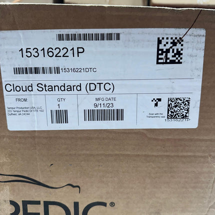 Tempur-Pedic TEMPUR-Cloud Pillow - Standard, White (Open Box)