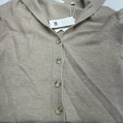 Vince Women's Cashmere Collared Button Cardigan XS – Beige – New