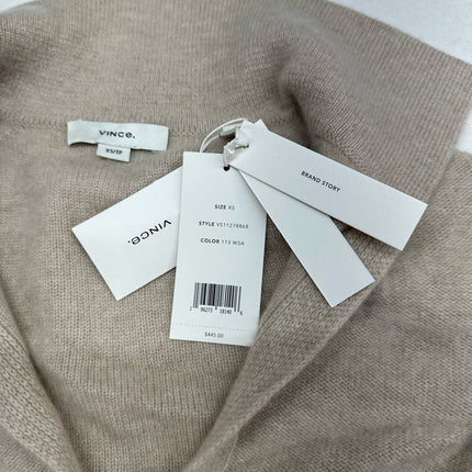 Vince Women's Cashmere Collared Button Cardigan XS – Beige – New