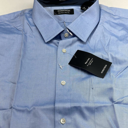 Nordstrom Men's Non-Iron Trim Fit Dress Shirt 18/34-35 - New
