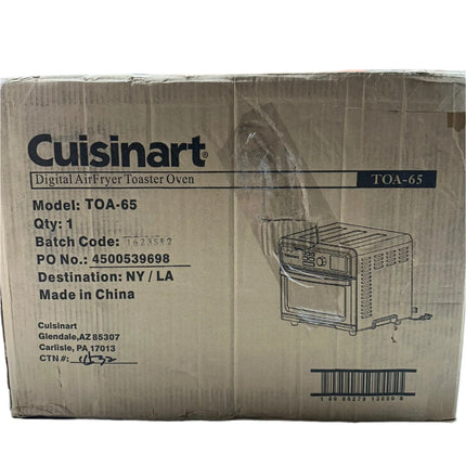 Cuisinart TOA-65 Digital Air Fryer Toaster Oven - 1800W - Stainless Steel - New
