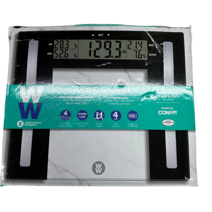 Weight Watchers Glass Body Fat Scale Clear - Open Box