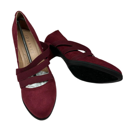 Journee Collection Women's Loren Heels Wine Red Size 7.5 – New