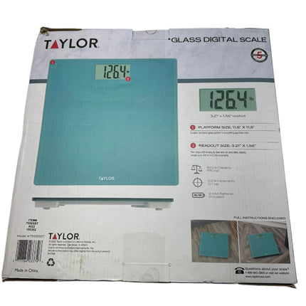 Taylor Glass Digital Scale 400 lb Capacity Open Box