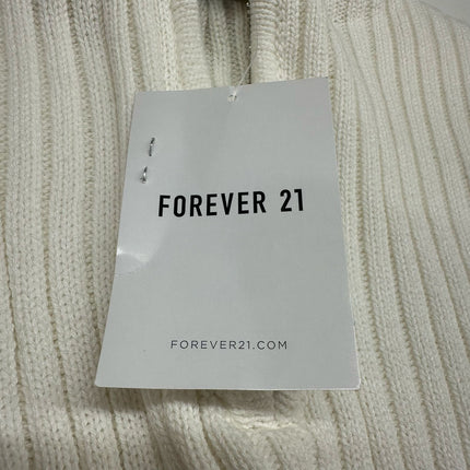 Forever 21 Women's Ribbed Half-Zip Sweater, Size M – New