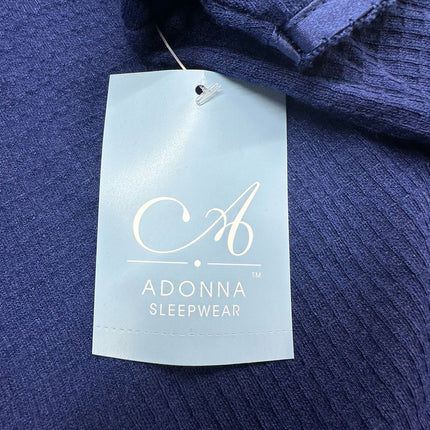 Adonna Women's Viking Blue Snap-Front Housecoat Size XL - New