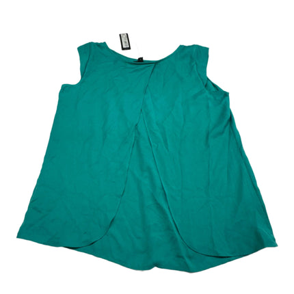 Worthington Sleeveless Blouse Tropical Green Size L New