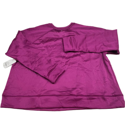 Xersion Women's Brushed Interior Sweatshirt Berry Purple Size 1X New