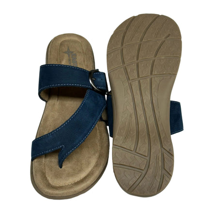 Eastland Tahiti II Navy Sandals Size 8 New