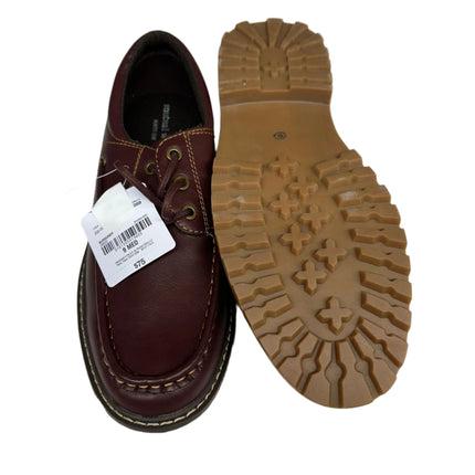 Mutual Weave Wilton Burgundy Boat Shoes Size 9 M New