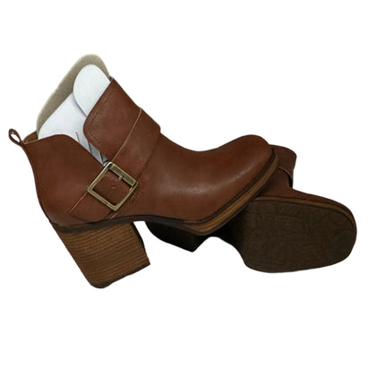 Korks Kabi Tan Heeled Booties Size 9.5 New Women’s