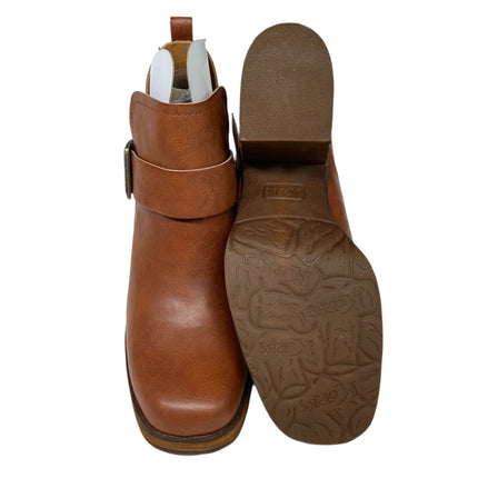 Korks Kabi Tan Heeled Booties Size 9.5 New Women’s