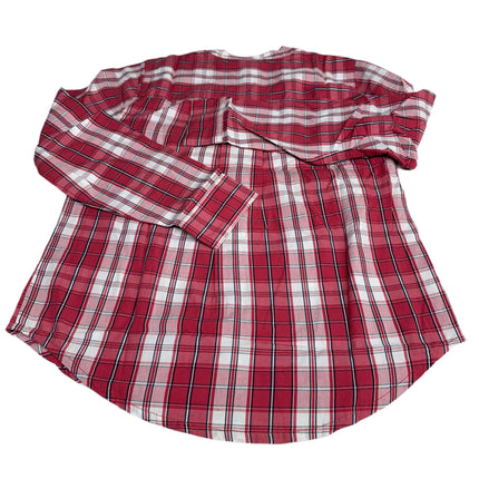 St. John's Bay MEN's Classic Plaid Shirt Red Size XS New