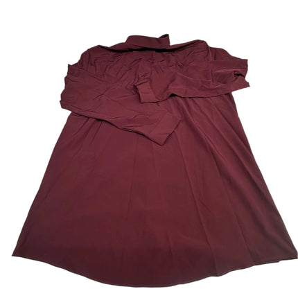 J. Ferrar Men's Stretch Dress Shirt Burgundy XL Big & Tall New Without Tags