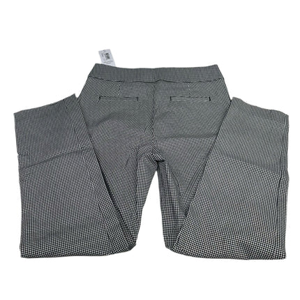 Liz Claiborne Lisa Slimming Petite Pants Black Houndstooth Check Size 4P New