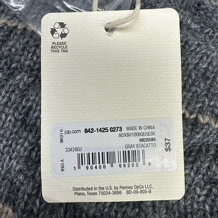 A.N.A Gray Staccato Knit Sweater Size M New