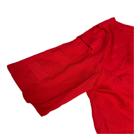 Bold Elements Women's Cold Shoulder Blouse Red Size S New